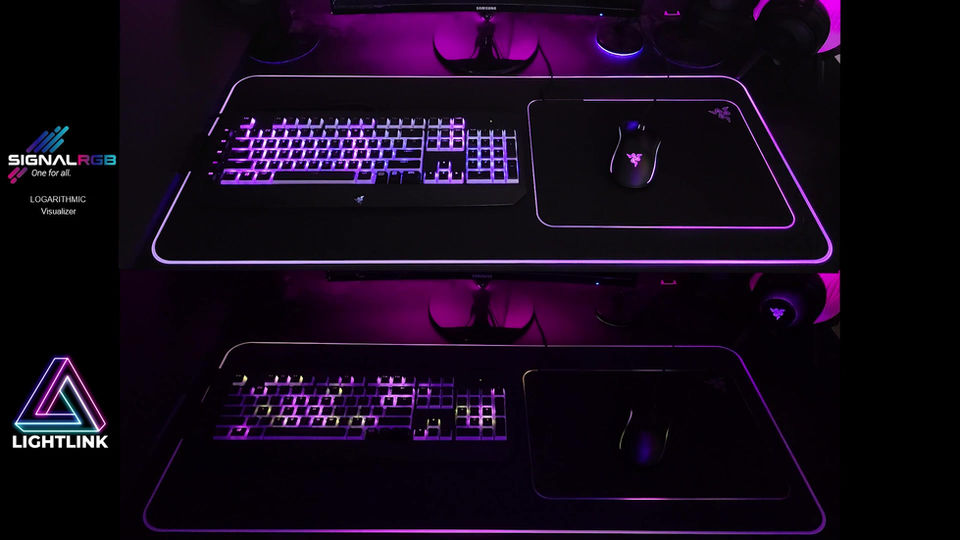 LIGHTLINK vs. SignalRGB Logarthmic Visualizer